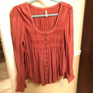 Free people long sleeve top